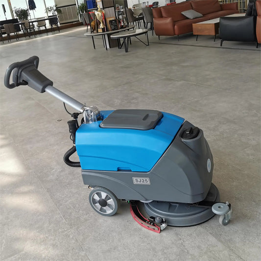 Commercial Floor Scrubber – Battery-Powered Cleaning Machine